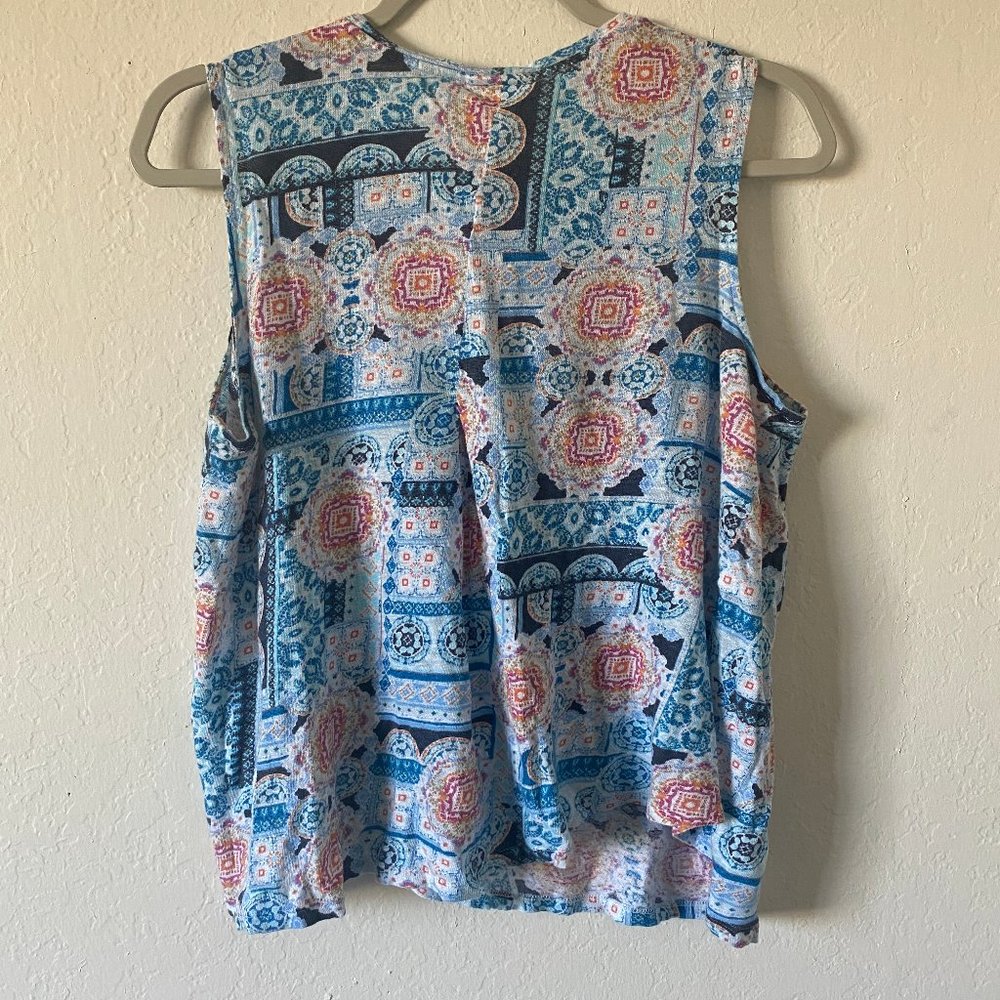 J Jill Love Linen Womens Tank Top Size M Summer Casual Lightweight Scoop Neck - Picture 5 of 10